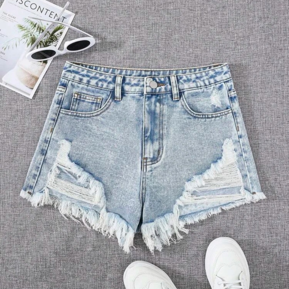 Brand-Shein  Size-12-13yrs  Color-Denim Blue